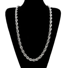 Hip Hop Gold-Plated Twisted Rope Chain