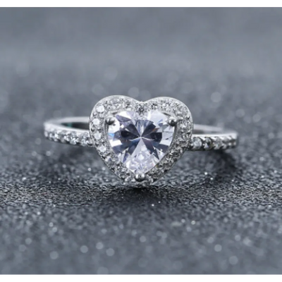 925 Sterling Silver Heart Ring
