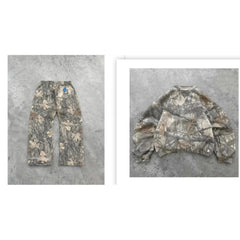 Unisex Camouflage Retro Hip-Hop Hoodie