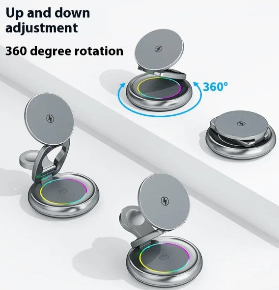 Rotatable 3 in 1 Wireless  Charger