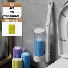 Disposable Toilet Brush with Replacement Heads Set