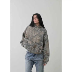 Unisex Camouflage Retro Hip-Hop Hoodie