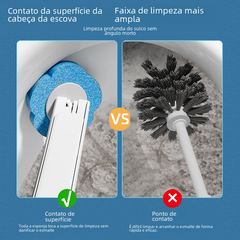 Disposable Toilet Brush with Replacement Heads Set