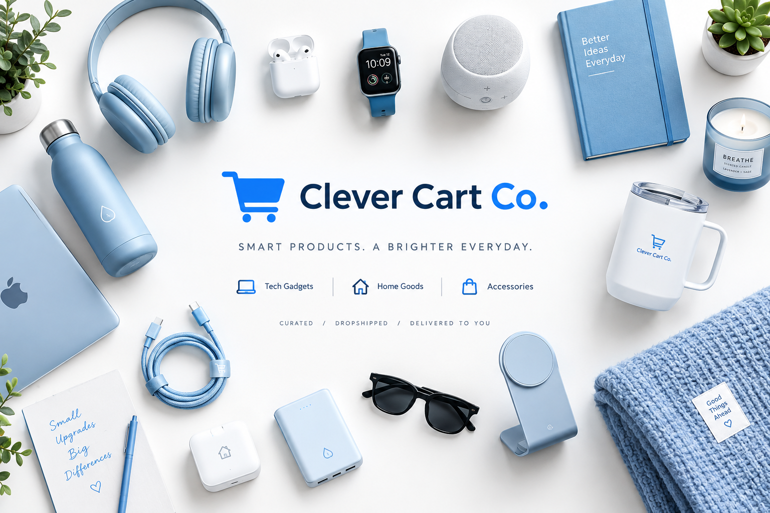 Clever Cart Co. Hero - Product Flat Lay